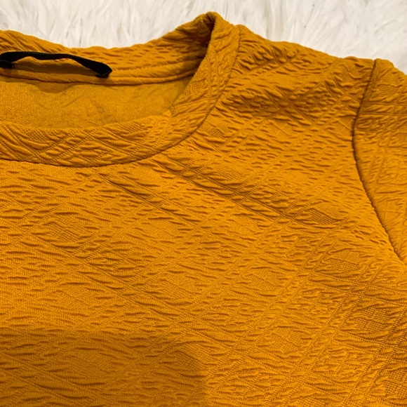 Mustard Ruffled Sweater - Picture 4 of 5